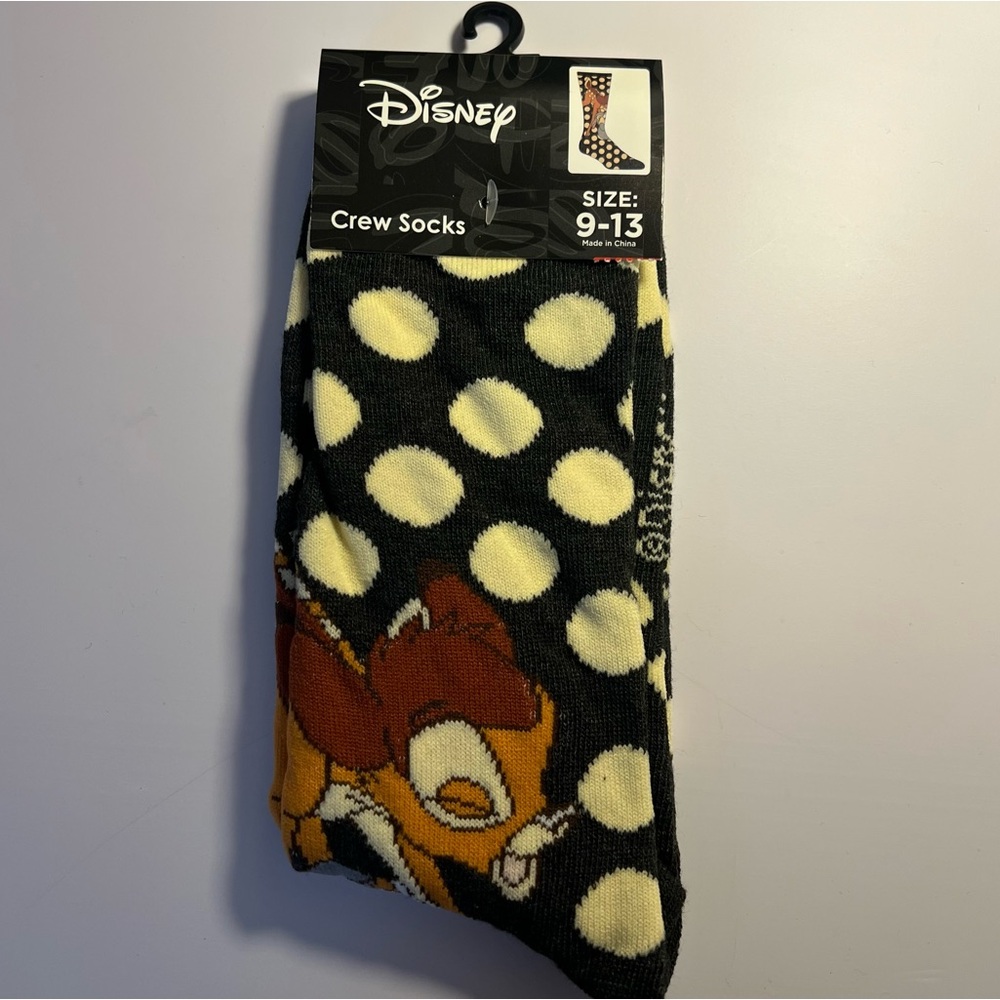 🆕  Disney Bambi & Thumper Polka Dot Crew Socks - Women's One Size